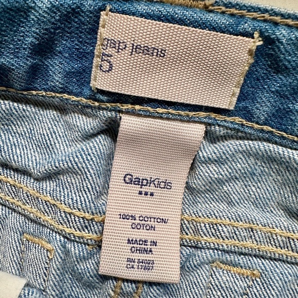 GAP KIDS/BABY GAP/OLD NAVY, SET/3, GIRLS SKIRTS. GAP KIDS, BLUE DENIM SKIRT. - Picture 8 of 11